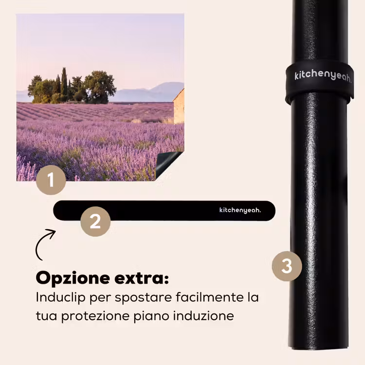 Protezione piano induzione - Lavanda - Paesaggio - Sereno - Viola — 8