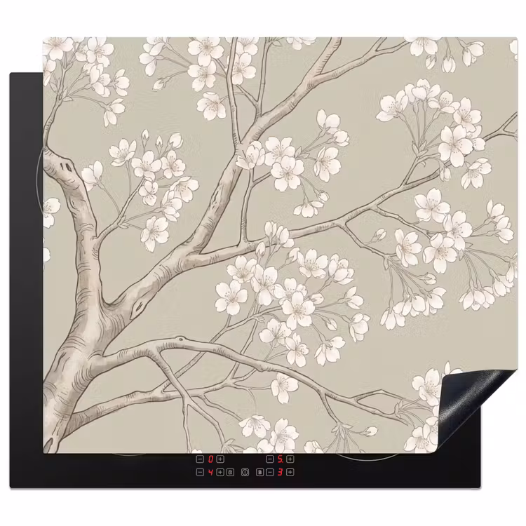 Protezione piano induzione - Sereno - Fiore - Bianco — 1