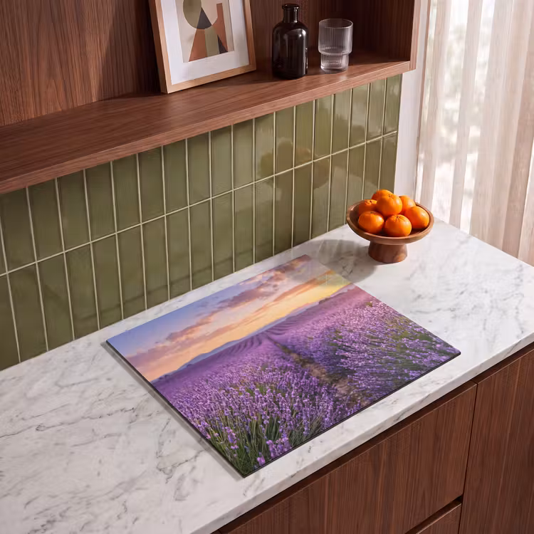 Protezione piano induzione - Lavanda - Campo - Natura - Viola — 4