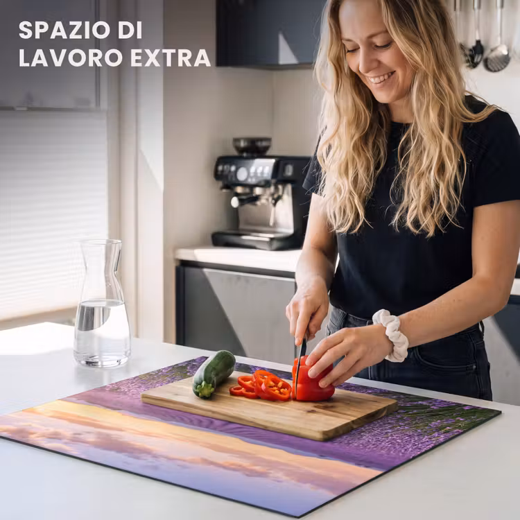 Protezione piano induzione - Lavanda - Campo - Natura - Viola — 5
