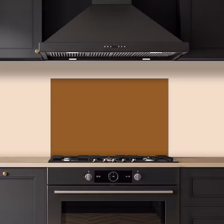 Paraschizzi cucina - Marrone - Tono terra - Tinta unita — 5