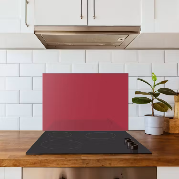 Paraschizzi cucina - Rosso - Tinta unita — 3