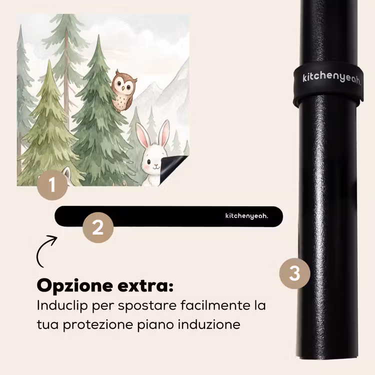Protezione piano induzione - Foresta - Animali - Verde — 8