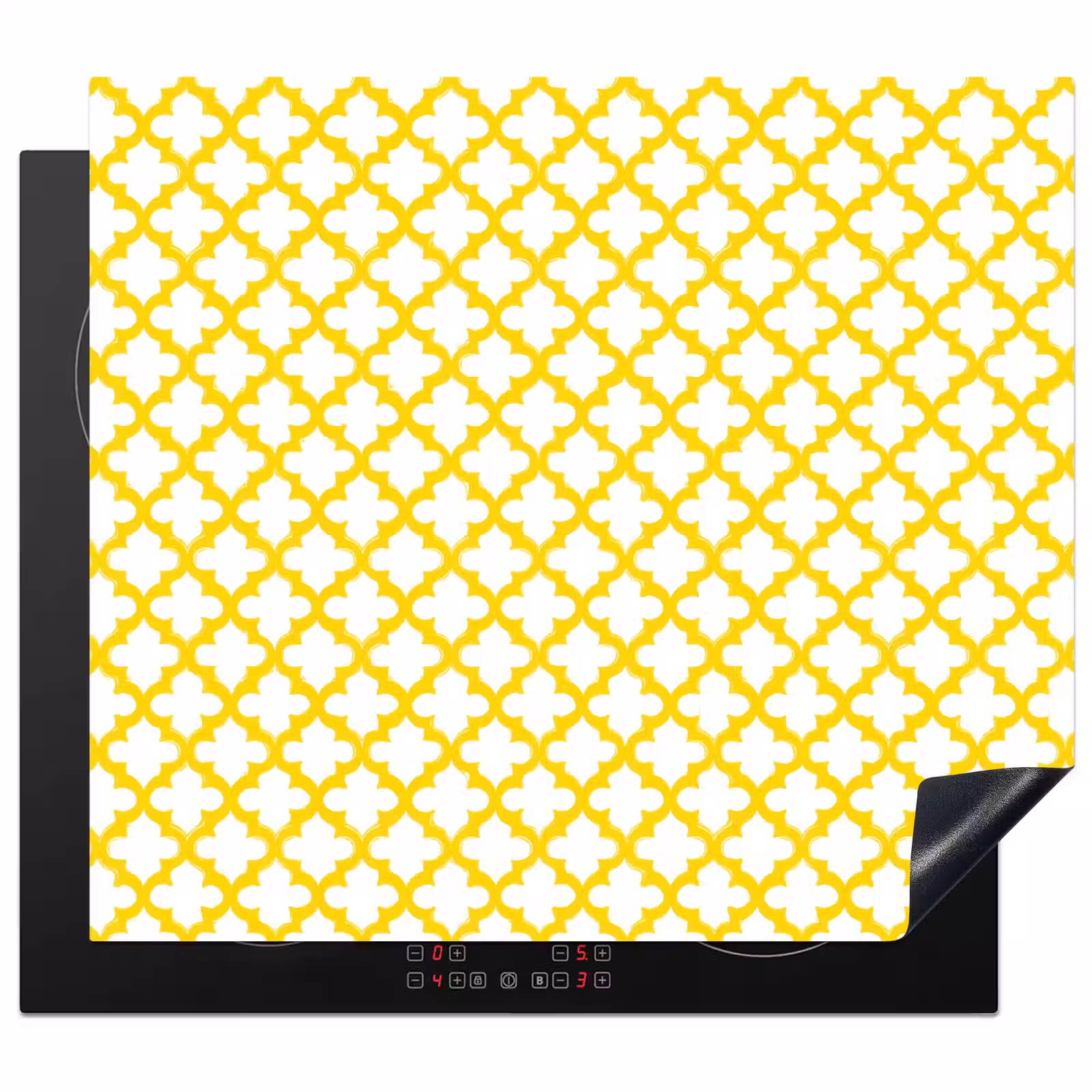Protezione piano induzione - Motivo - Geometrico - Classico - Giallo — 1