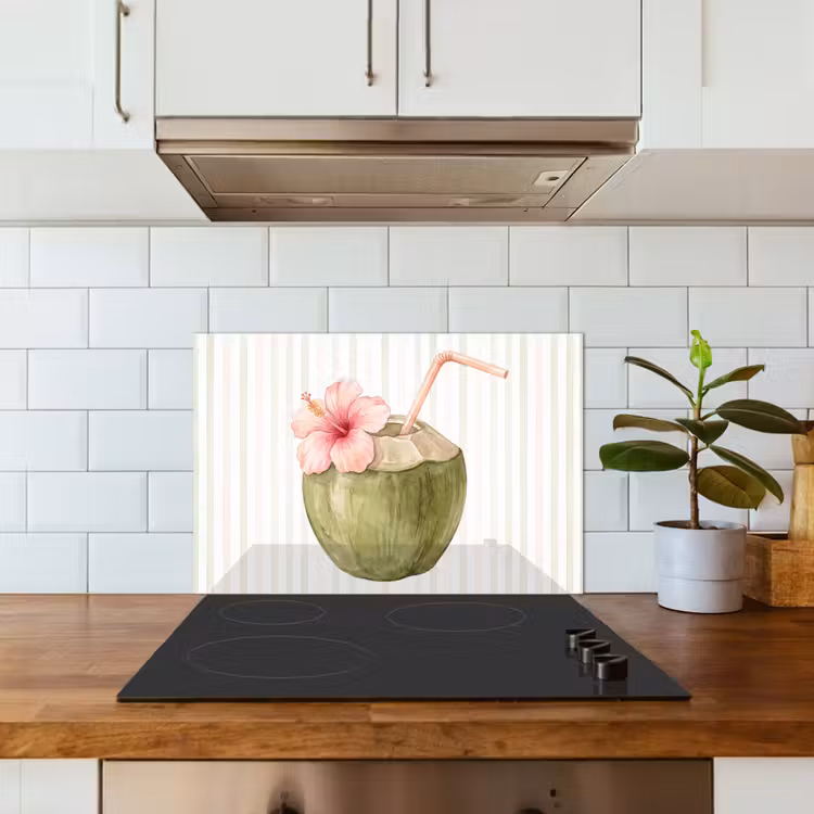 Paraschizzi cucina - Noce di cocco - Bevanda - Tropicale - Illustrazione - Estate — 3