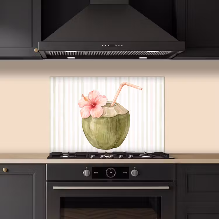 Paraschizzi cucina - Noce di cocco - Bevanda - Tropicale - Illustrazione - Estate — 5