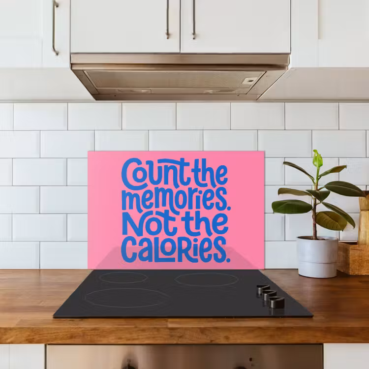 Paraschizzi cucina - Ricordi - Rosa - Blu - Citazione — 2