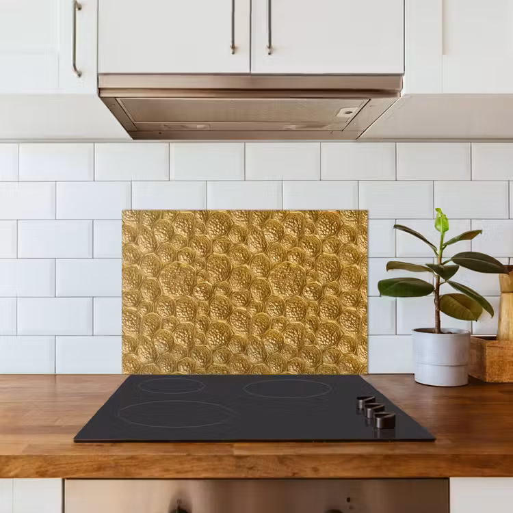Paraschizzi cucina - Martellato - Mosaico - Antico - Oro — 3