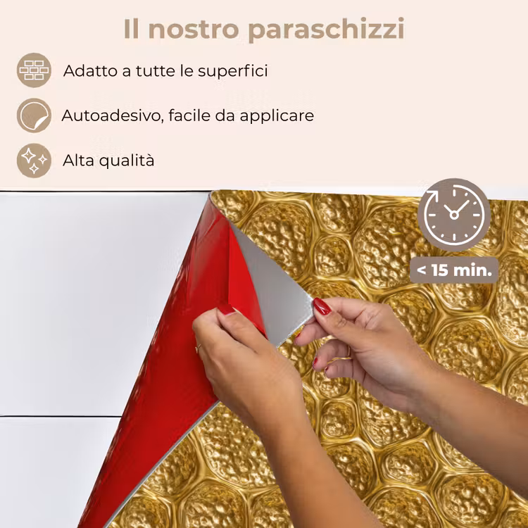 Paraschizzi cucina - Martellato - Mosaico - Antico - Oro — 4