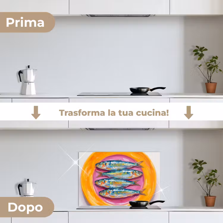 Paraschizzi cucina - Pesce - Quattro - Cibo - Moderno - Colorato — 7