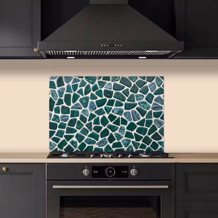 Paraschizzi cucina - Texture - Pietra - Verde - Astratto - Motivo — 5