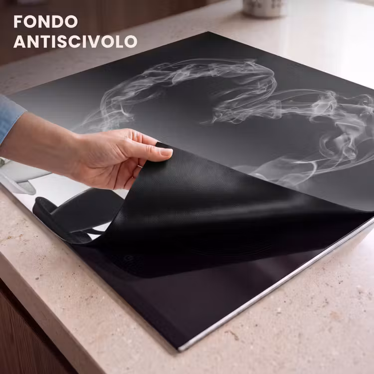 Protezione piano induzione - Caffè - Cuore - Bianco e nero - Tazze — 6