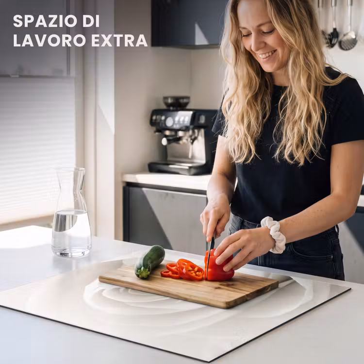 Protezione piano induzione - Spirale rosa seppia — 5