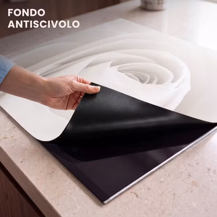 Protezione piano induzione - Spirale rosa seppia — 6