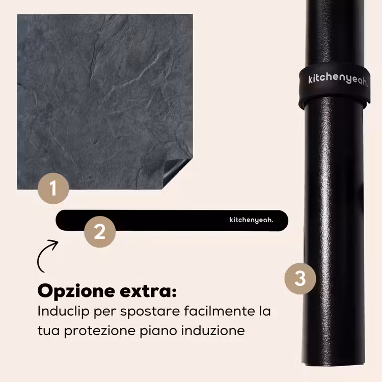 Protezione piano induzione - Tela antracite anticata — 8
