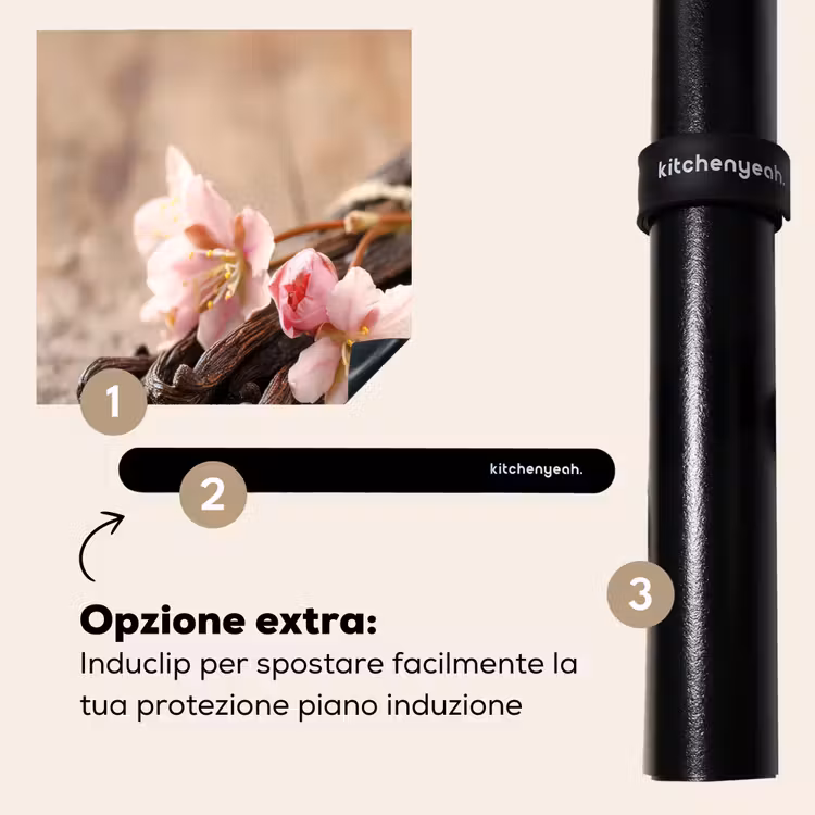 Protezione piano induzione - Vaniglia e fiori — 8