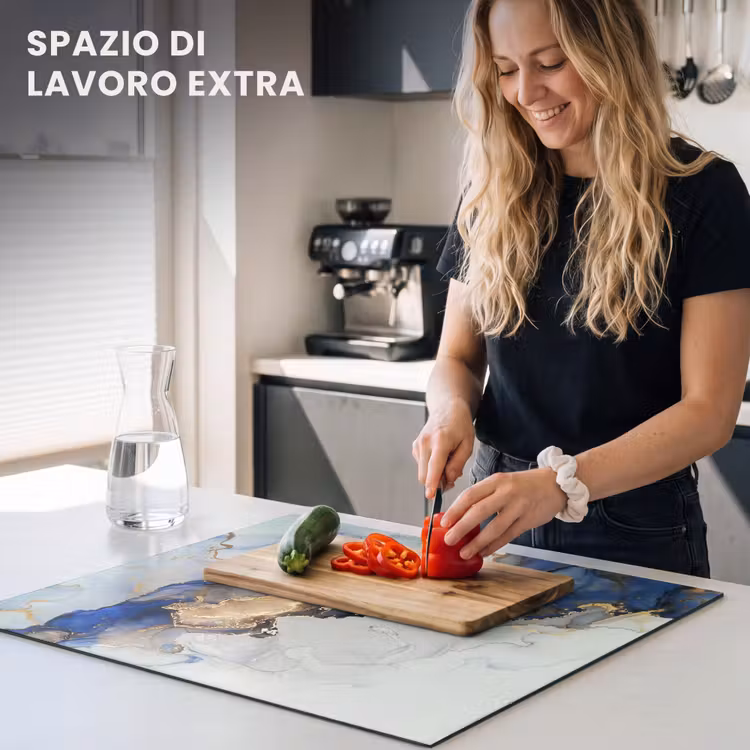 Protezione piano induzione - Sogni blu e vene d'oro — 5