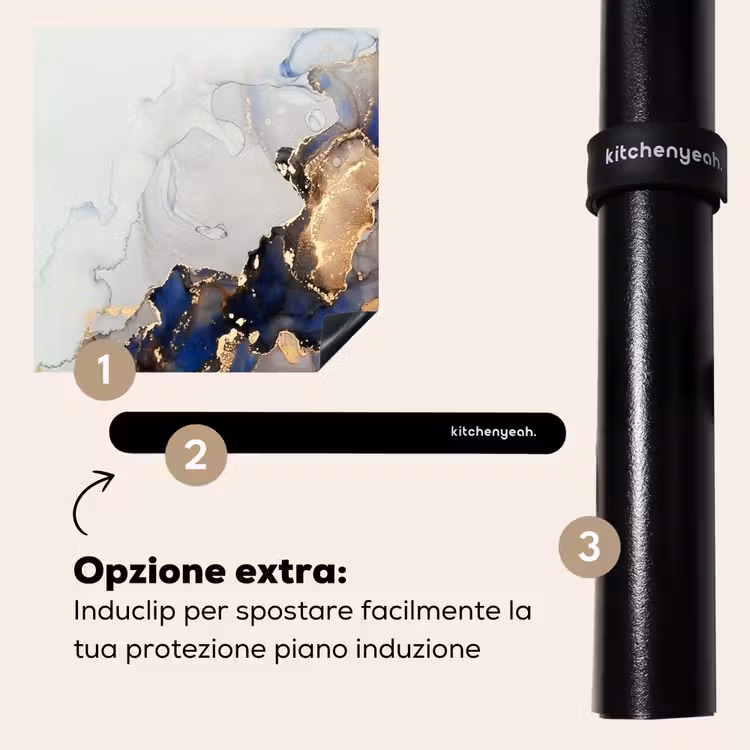 Protezione piano induzione - Sogni blu e vene d'oro — 8