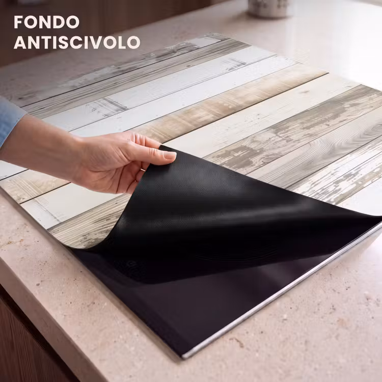 Protezione piano induzione - Tavole di legno invecchiato — 6