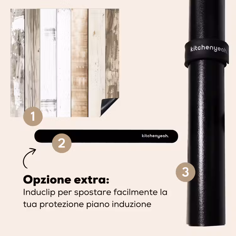 Protezione piano induzione - Tavole di legno invecchiato — 8