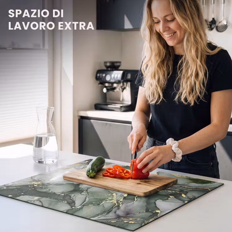 Protezione piano induzione - Vene d'oro su paesaggio liquido — 5