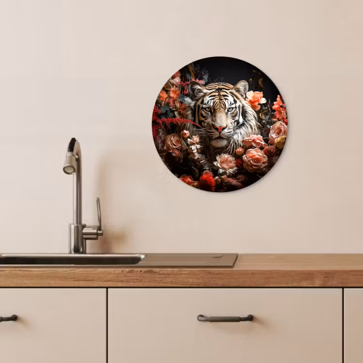 Quadro rotondo - Fissazione floreale — 4