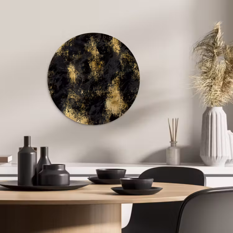 Quadro rotondo - Nebbie dorate — 1