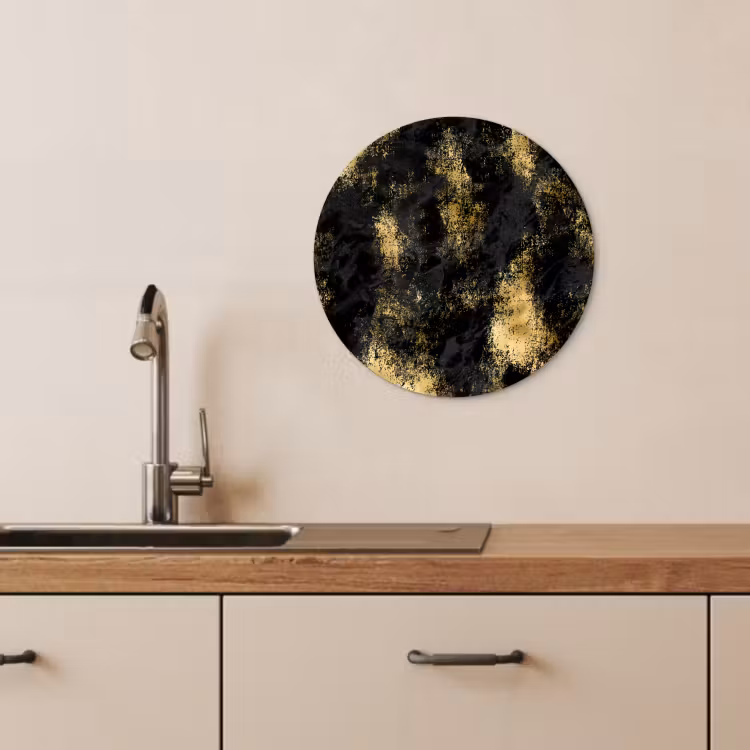 Quadro rotondo - Nebbie dorate — 3