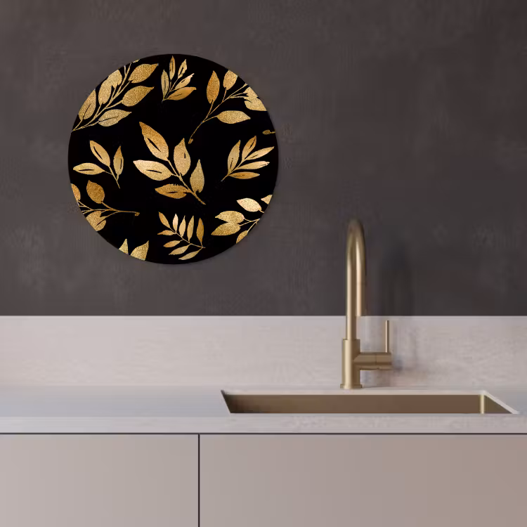 Quadro rotondo - Rami d'oro — 2