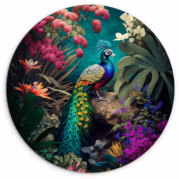 Quadro rotondo - Splendore esotico — 1