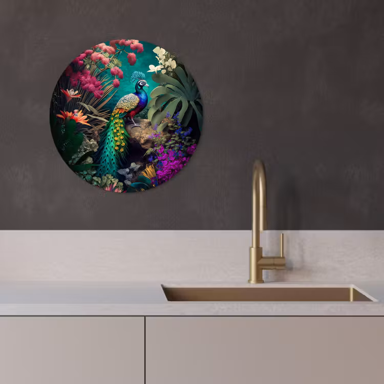 Quadro rotondo - Splendore esotico — 2