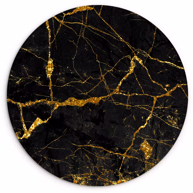 Quadro rotondo - Vene d'oro — 1