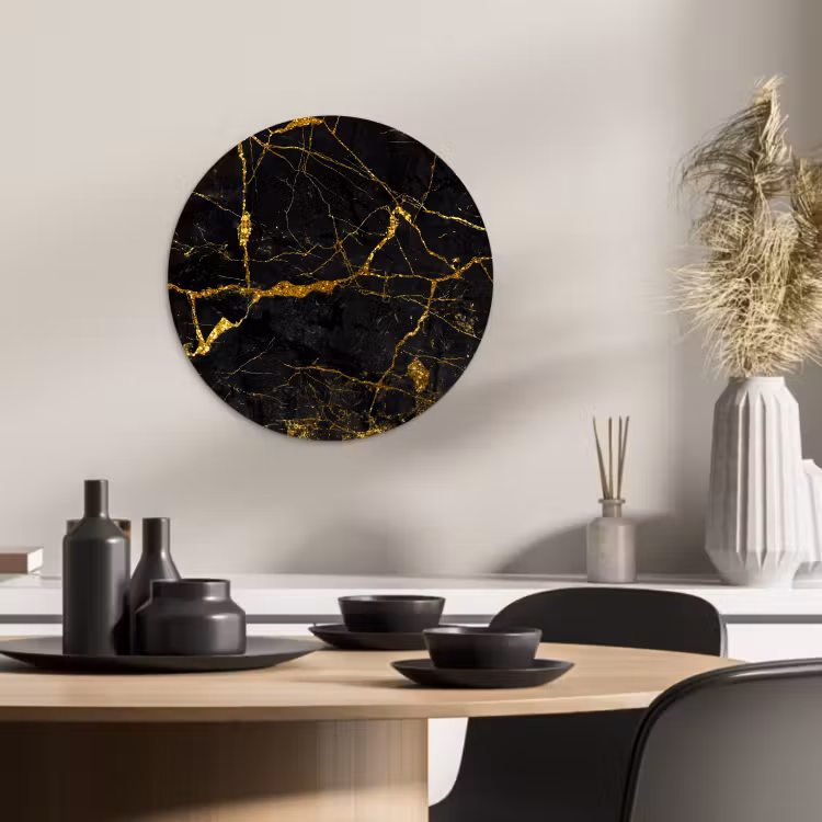 Quadro rotondo - Vene d'oro — 2