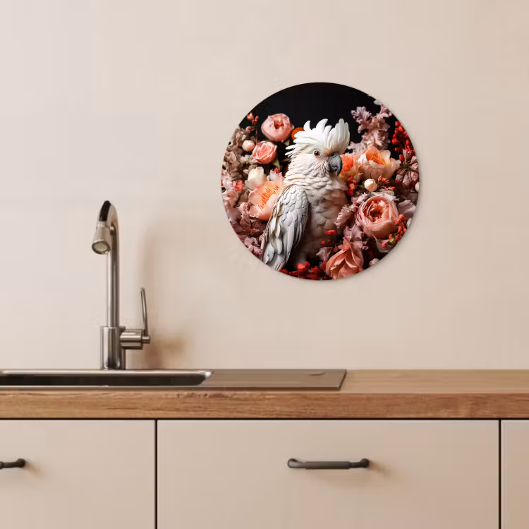Quadro rotondo - Corona di fiori — 4