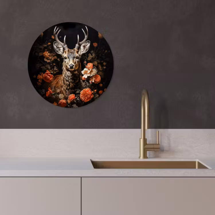 Quadro rotondo - Flora notturna — 2