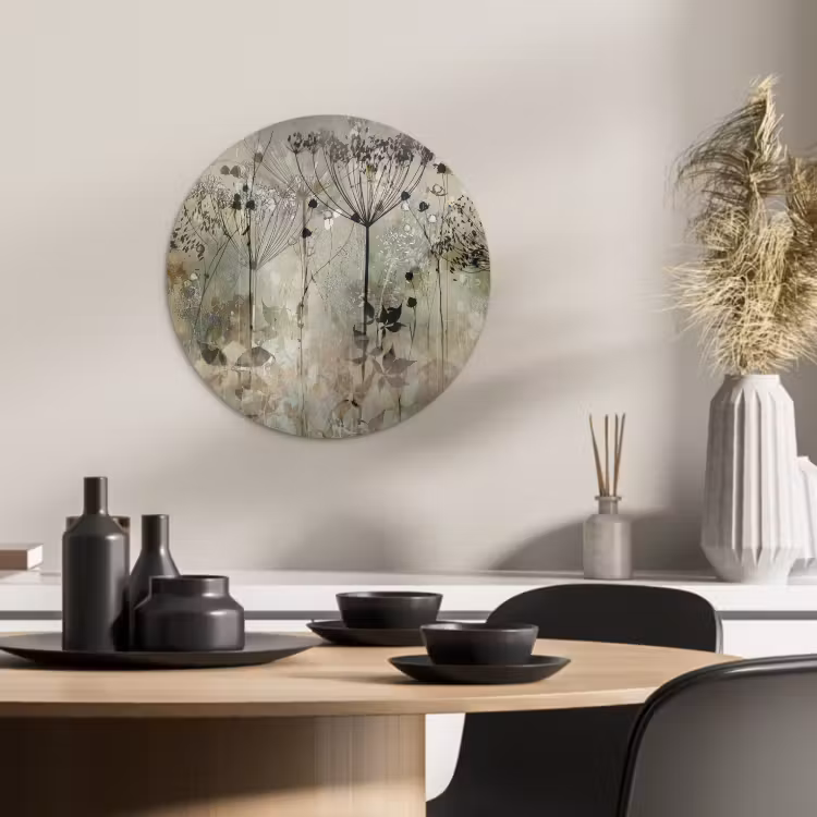 Quadro rotondo - Ombre d'autunno — 4