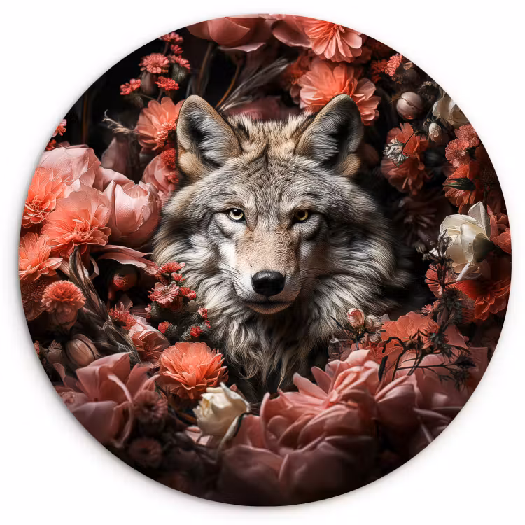 Quadro rotondo - Sussurri nella natura selvaggia — 3