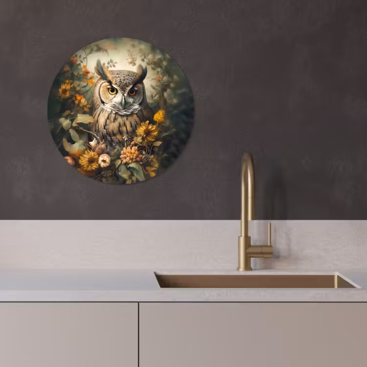 Quadro rotondo - Guardia d'autunno — 2