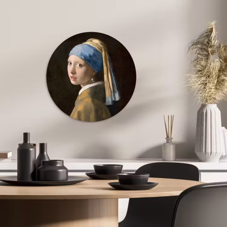 Quadro rotondo - La ragazza con l'orecchino di perla — 2