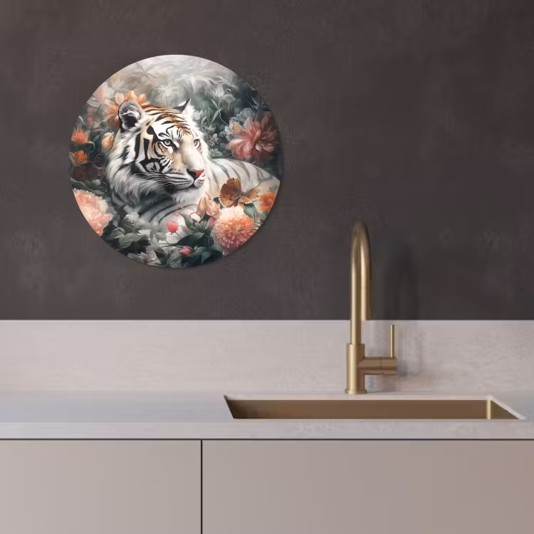 Quadro rotondo - Nascosto in fiore — 3