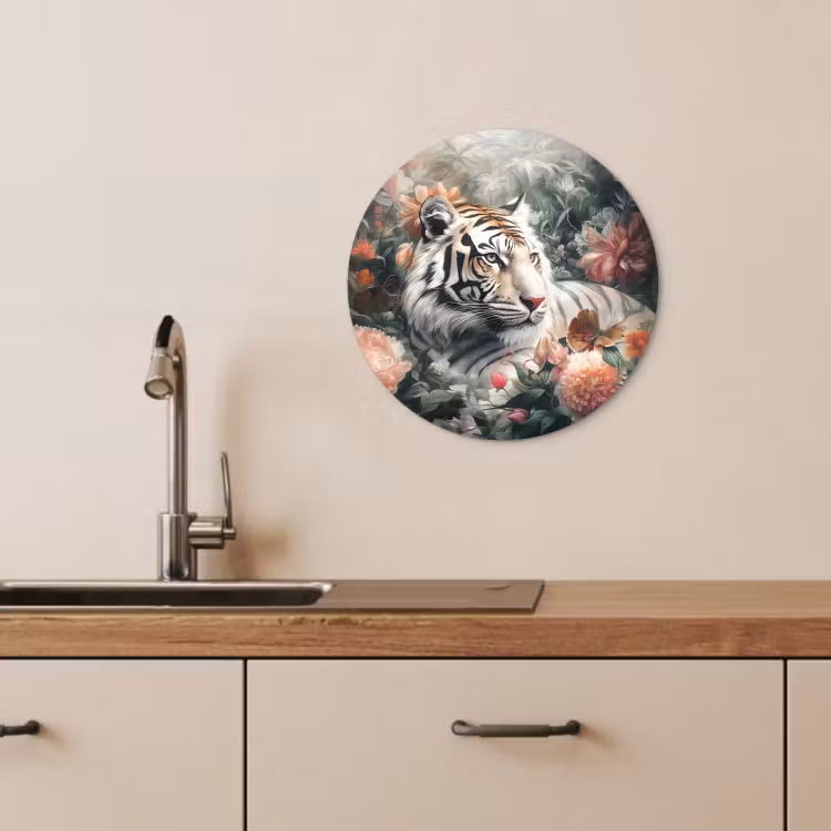 Quadro rotondo - Nascosto in fiore — 4