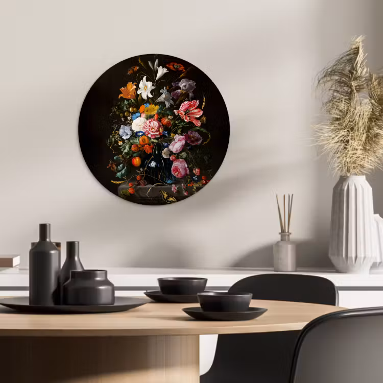 Quadro rotondo - Vaso con fiori — 2