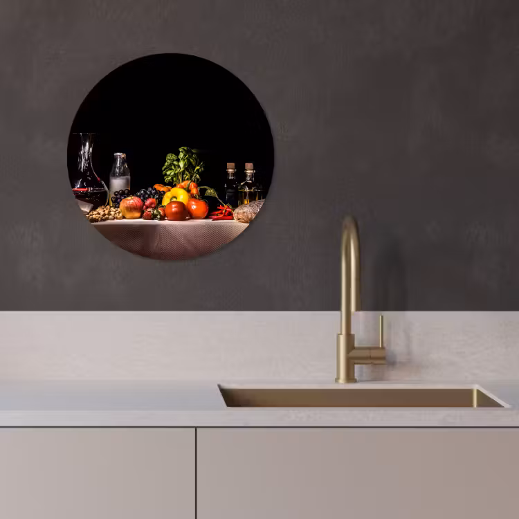 Quadro rotondo - Composizione culinaria — 4