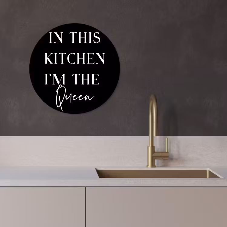 Quadro rotondo - Monarchia in cucina — 4