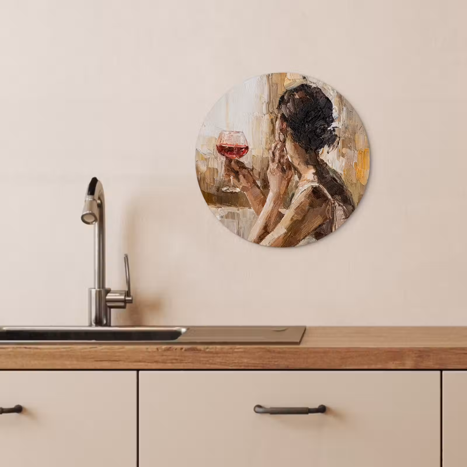 Quadro rotondo - Riflessione serale — 1