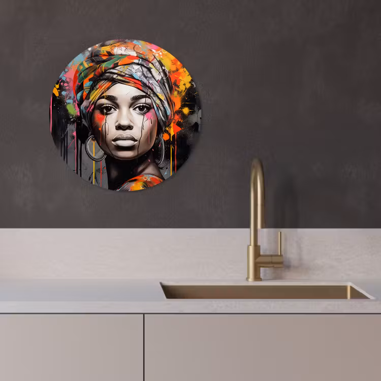 Quadro rotondo - Anima colorata — 4