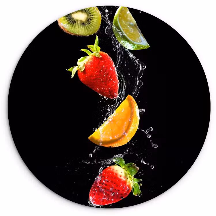 Quadro rotondo - Danza dell'acqua fruttata — 1