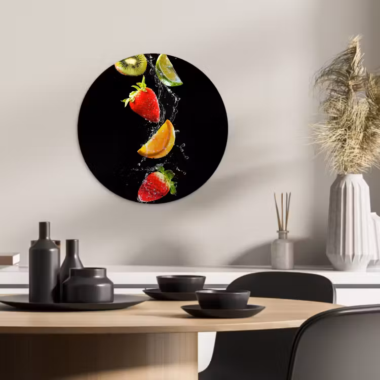 Quadro rotondo - Danza dell'acqua fruttata — 2