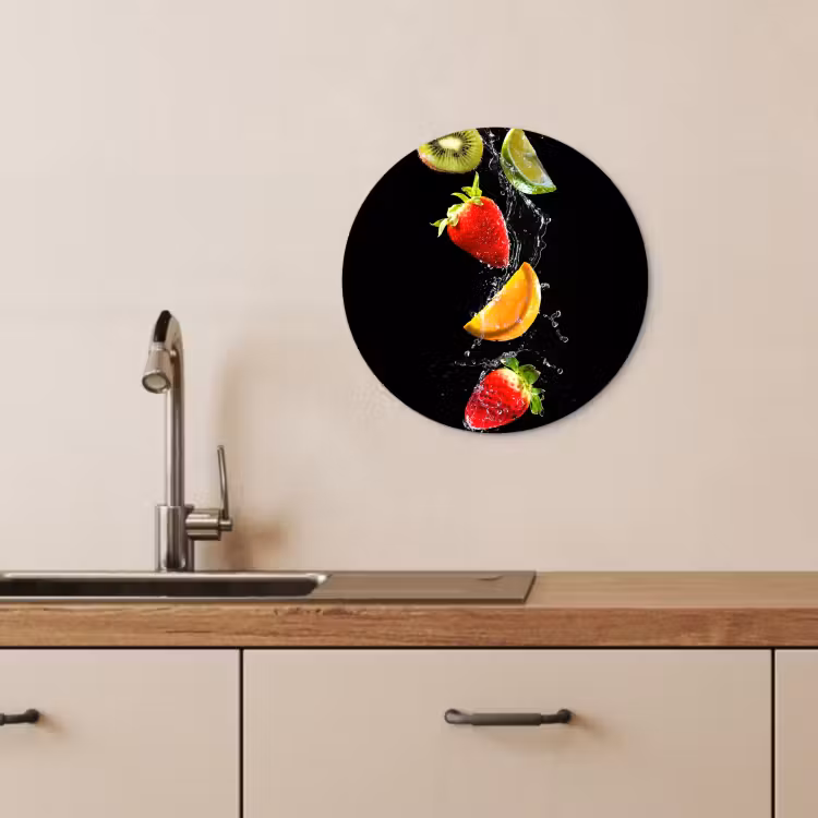 Quadro rotondo - Danza dell'acqua fruttata — 4