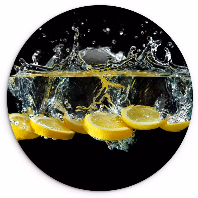 Quadro rotondo - Immersione fresca — 1
